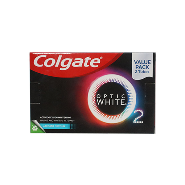 Colgate Optic White O2 Tp 85g Twin Pack