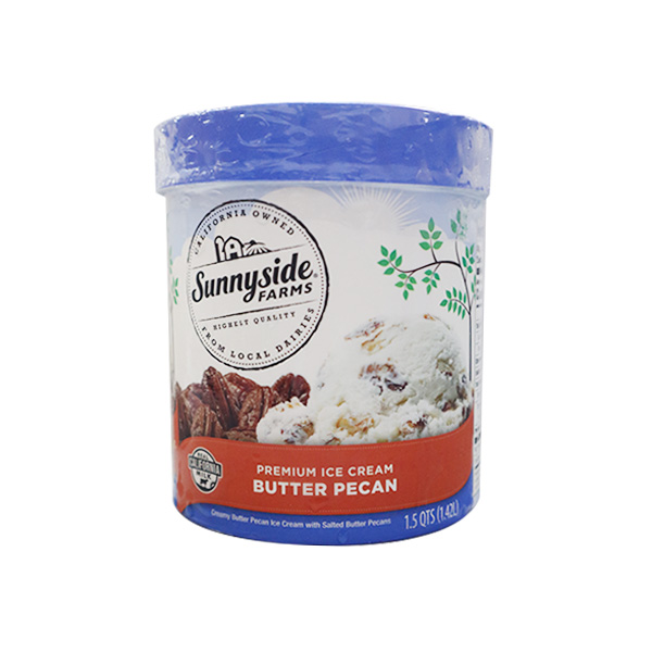 Sunnyside Farms NSA Butter Pecan Ice Cream 48oz