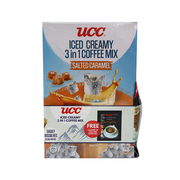 UCC Iced Creamy 3in1 Coffee Mix Salted Caramel 250g