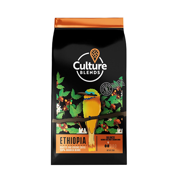 Culture Blends Ethiopia Roasted & Ground Latin Blend 250g