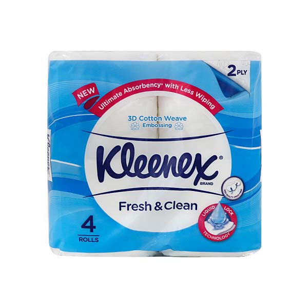 Kleenex Bathroom Tissue 2Ply 4Rolls