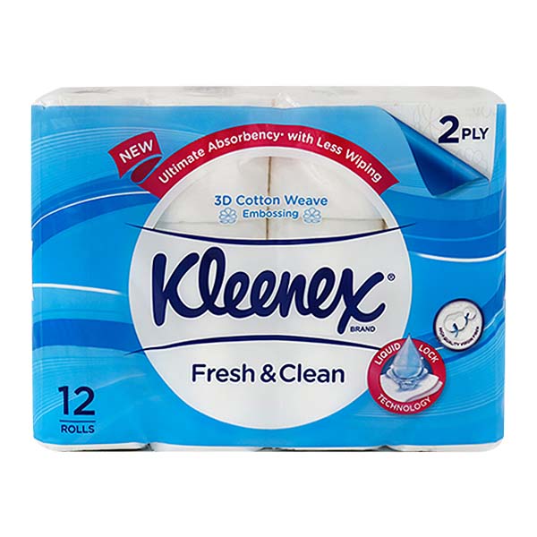 Kleenex Bathroom Tissue 2 Ply 12 Rolls