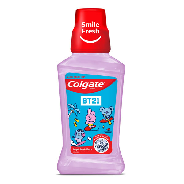 BT21 Moutwash 240ml Purple Fresh