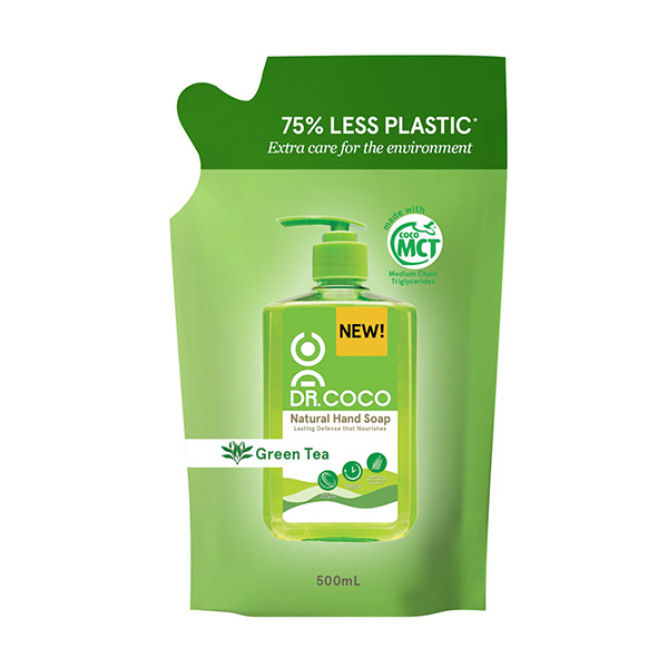 Dr. Coco Natural Handwash Soap Green Tea Refill 500ml