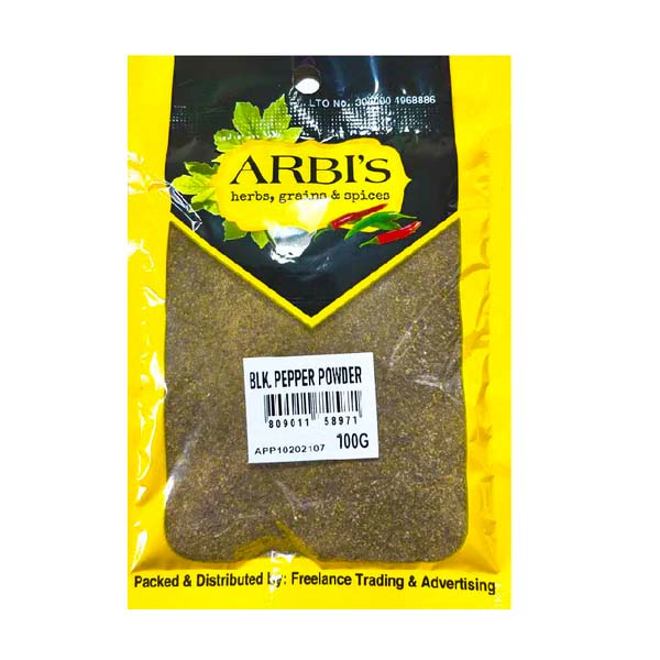 Arbi's Black Pepper Powder 100g