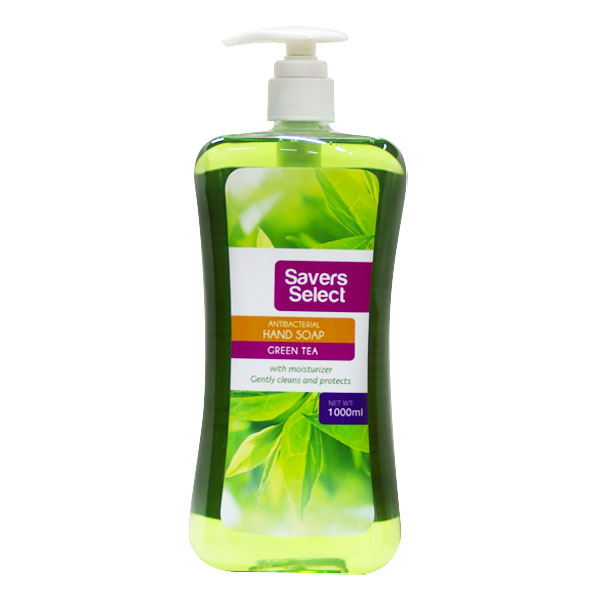 Savers Select Liquid Handsoap Green Tea 1L Bottle With Pump