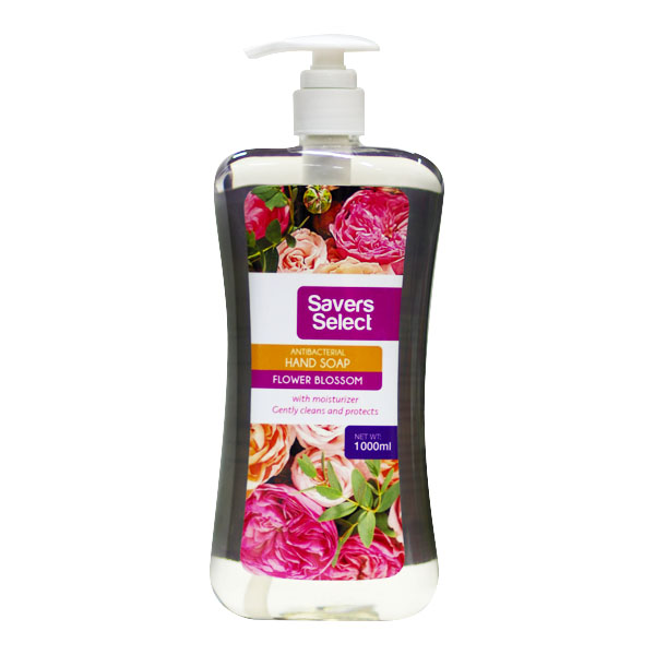 Savers Select Liquid Handsoap Flower Blossom 1L Bottle With Pump