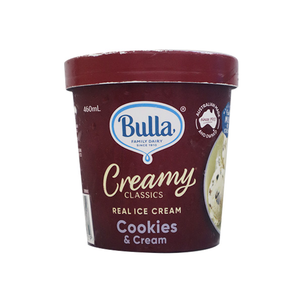 Bulla Creamy Classics Cookies & Cream Ice Cream 460ml