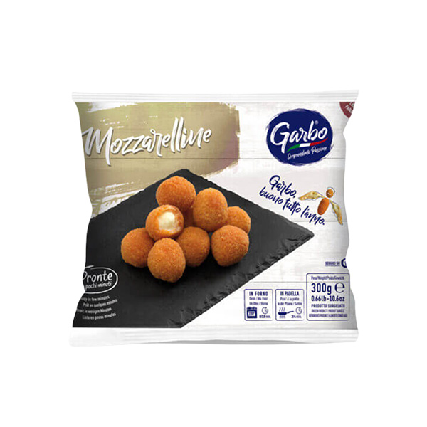 Mozzarelline Prefrittelinea - Breaded Mini Mozzarella Cheese Balls 300g
