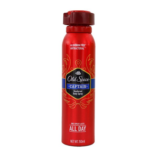 Old Spice Anti-Perspirant and Deodorant Body Spray Captain 3.75oz