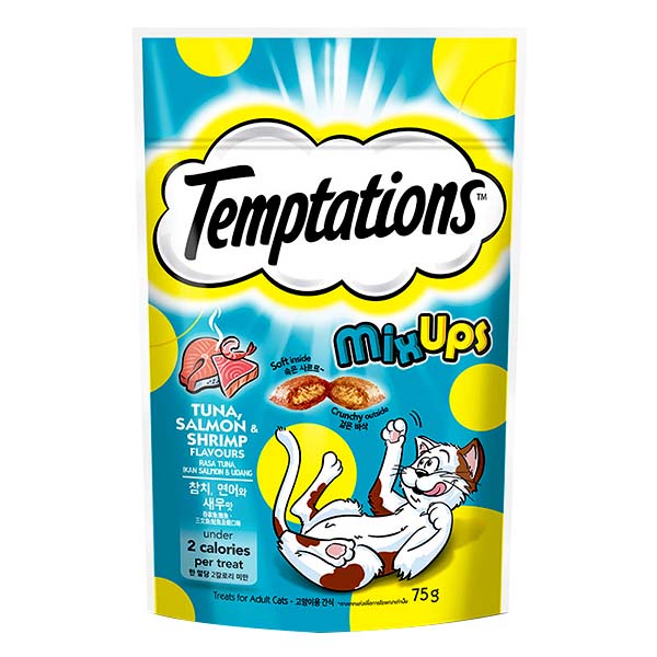 Temptations Mixups Tuna, Salmon, and Shrimp 75g