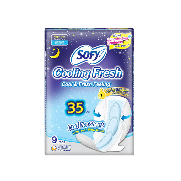 Sofy Cooling Fresh Cool & Fresh Feeling 35cm 9 Pads Cool Top Sheet