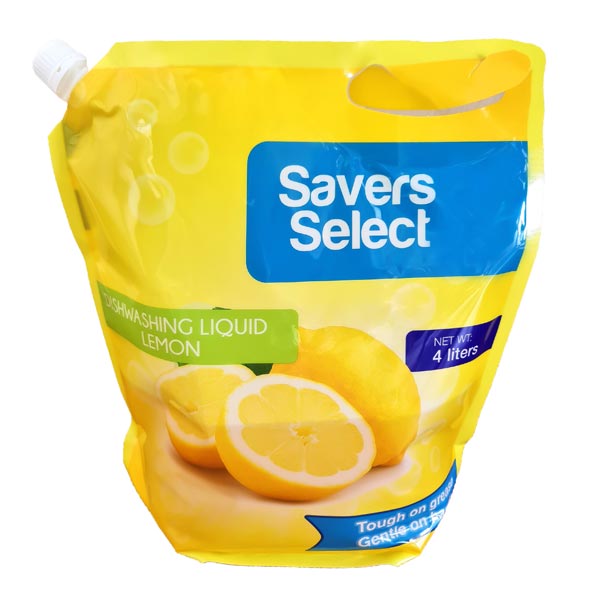 Savers Select Dishwashing Liquid Lemon With Spout 4L
