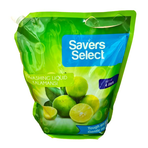 Savers Select Dishwashing Liquid Kalamansi With Spout 4L