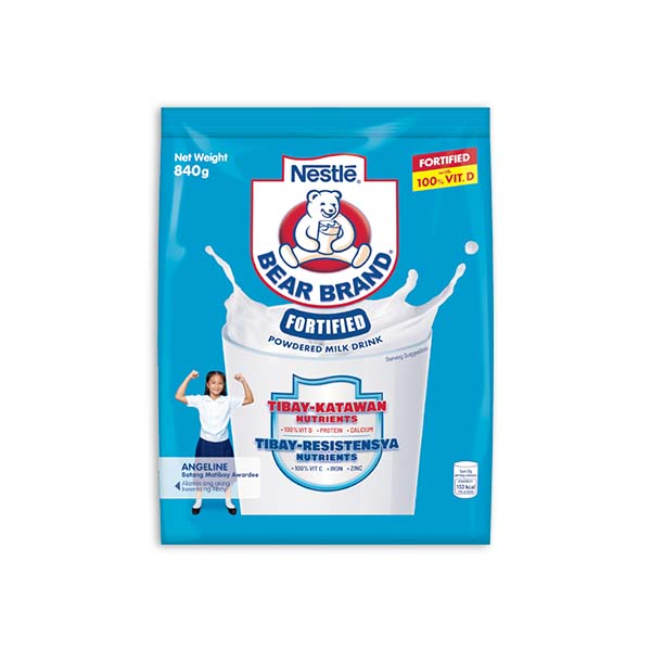 Bear Brand Fortified Powdered Milk 840g