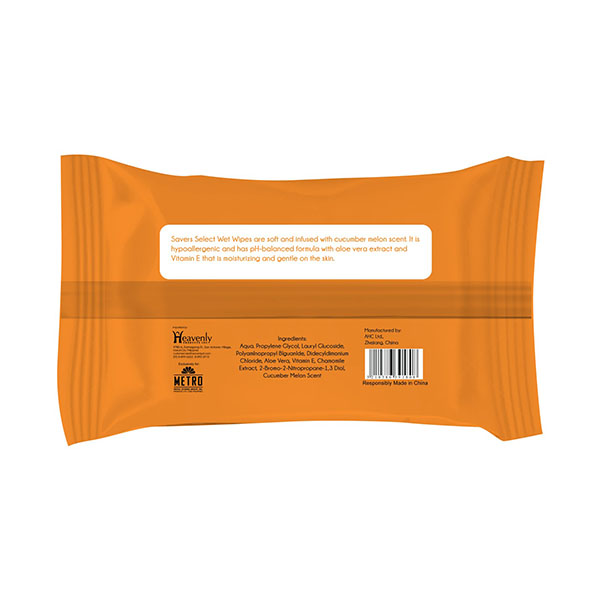 Alternative view of Savers Select Cleansing Wipes Cucumber Melon Scent 15 Sheets