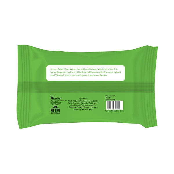 Alternative view of Savers Select Cleansing Wet Wipes Fresh Scent 15 Sheets