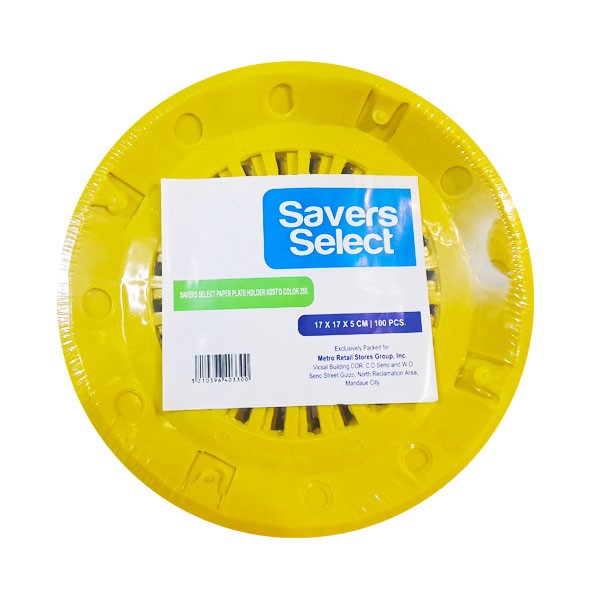 Savers Select Paper Plate Holder Assorted Color 10/25's Savers Select Paper Plate Holder Assorted Color 10/25's