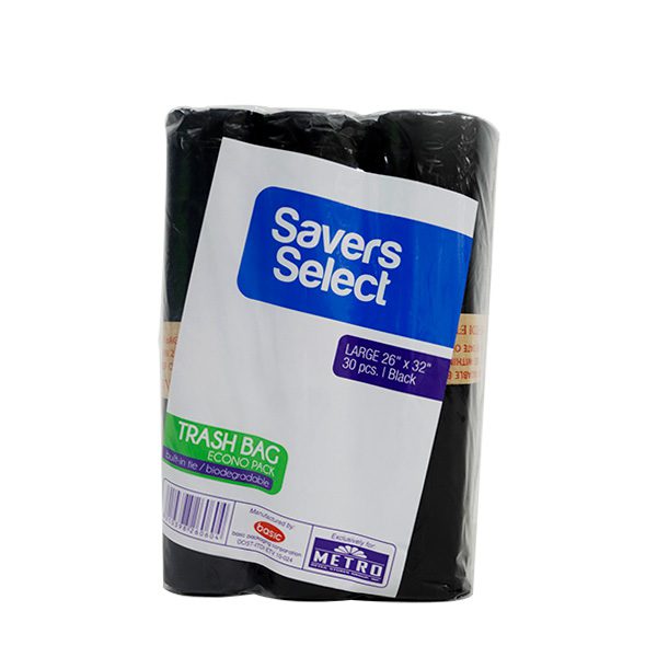 Savers Select Econo Pack Black Large 26''x32'' 30's