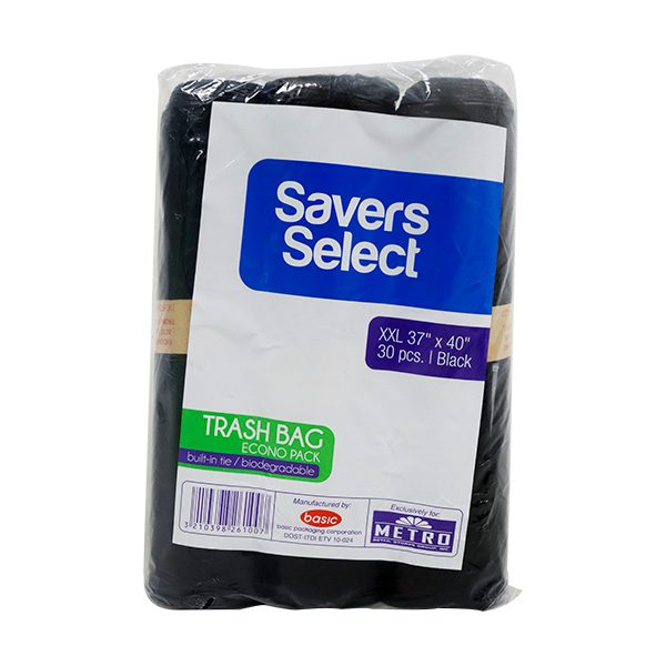 Savers Select Econo Pack Black XXLarge 37"x40" 30's