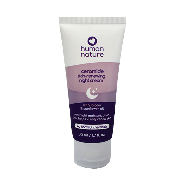Human Nature Ceramide Skin-Renewing Night Cream with Jojoba & Sunflower Oil