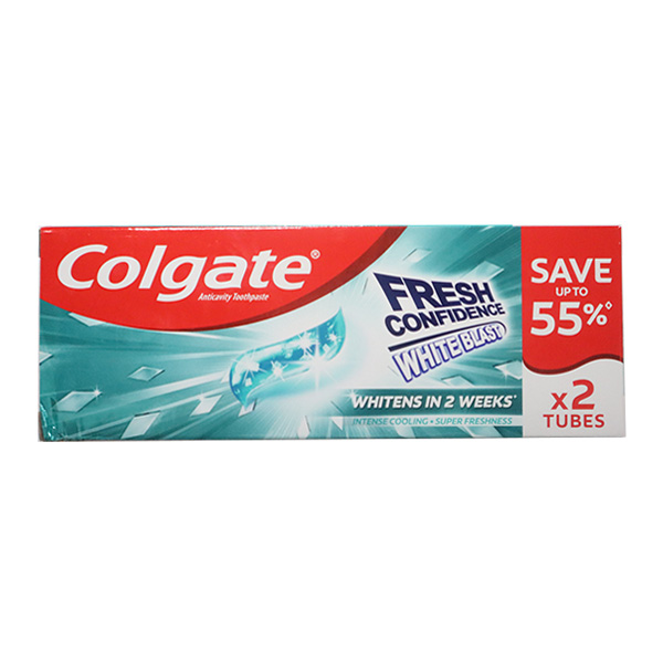 Colgate Fresh Confidence White Blast Ocean Fresh Twin 36/150g