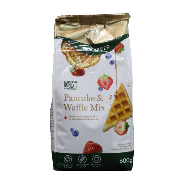 Can-Natur Whole Wheat Pancake & Waffle Mix - Flax 600g