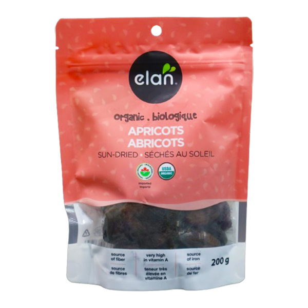 Elan Bio Sun Dried Fruits Apricots 200g