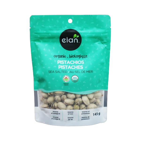 Elan Organic Sea Salted Pistachios 145g