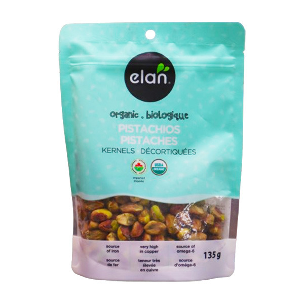 Elan Organic Raw Pistachios 135g