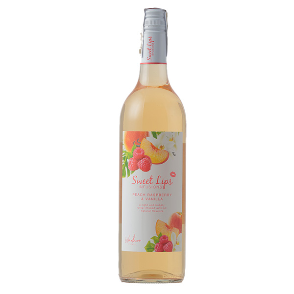 Sweetlips Infusions Peach Raspberry and Vanilla 750ml