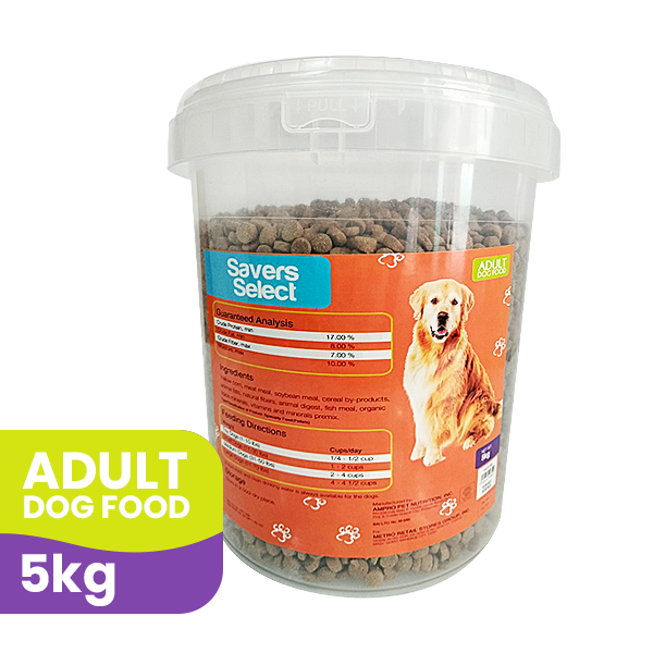 Savers Select Dog Food Pail 5Kg