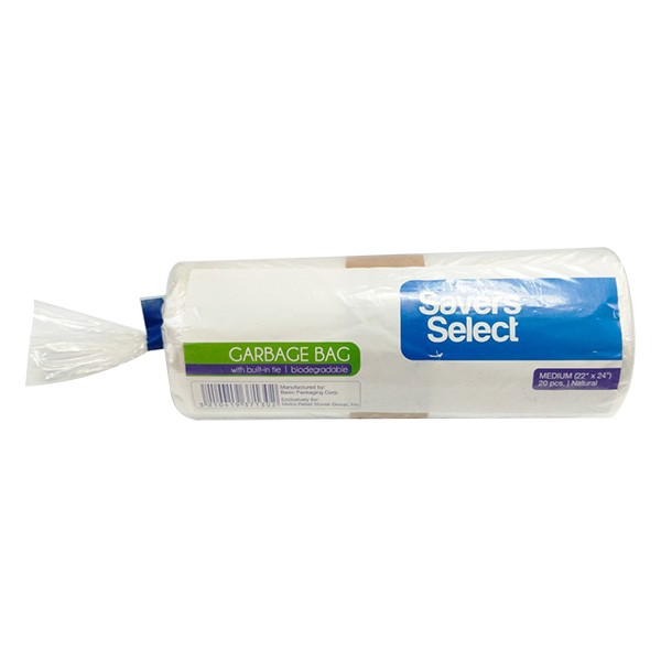 Savers Select Trash Bag Natural Medium 22 x 24