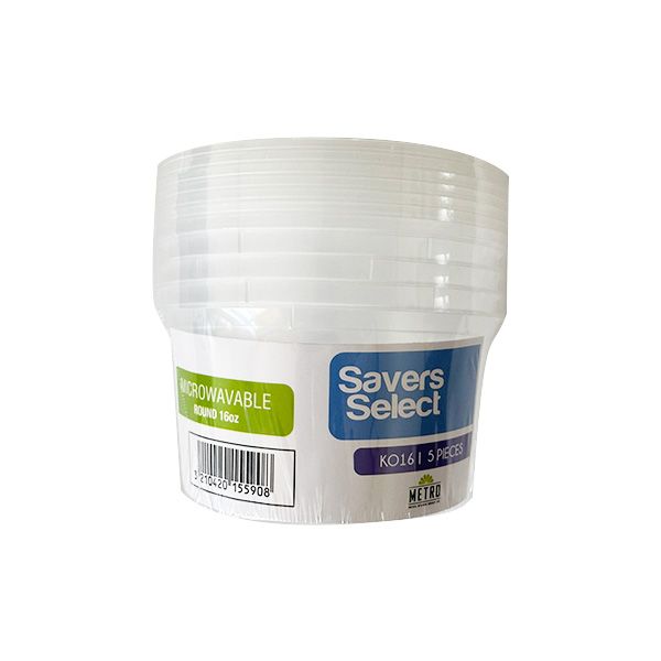 Savers Select Microweavable Round 16oz 30 x 5s