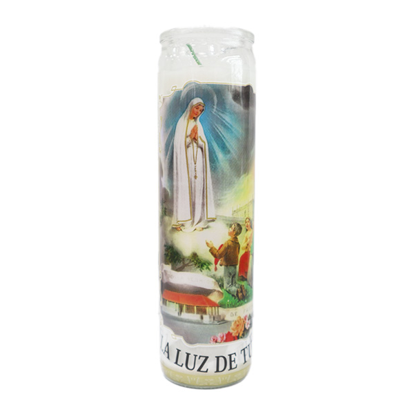 Veladora Religious Candle Nuestra Señora De Fátima 12.6lbs