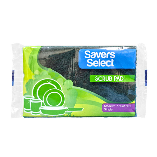 Savers Select Regular Scouring Pad Medium 95x150x7mm 1s/12