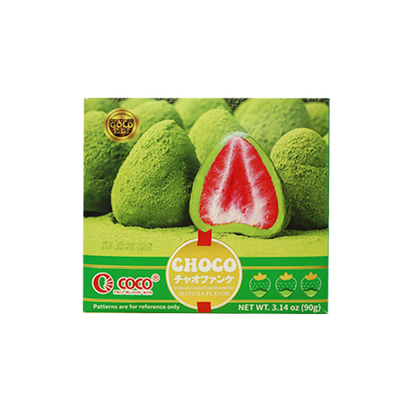 Coco Chocolate Coated Dried Strawberries Matcha 90g
