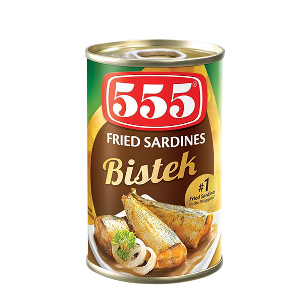555 Fried Sardines Bistek 155g