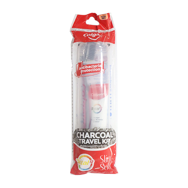 Colgate Charcoal 35g Plus Slim Soft Toothbrush Travel Kit × 48