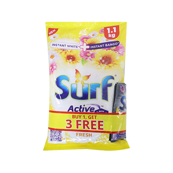 Surf Powder Fresh Plus & Surf Fabric Fabcon Combo 6 (1+3) x (1100g + 25ml)