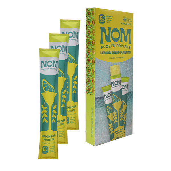 NOM Frozen Poptails Lemon Drop Martini 3 x 65ml