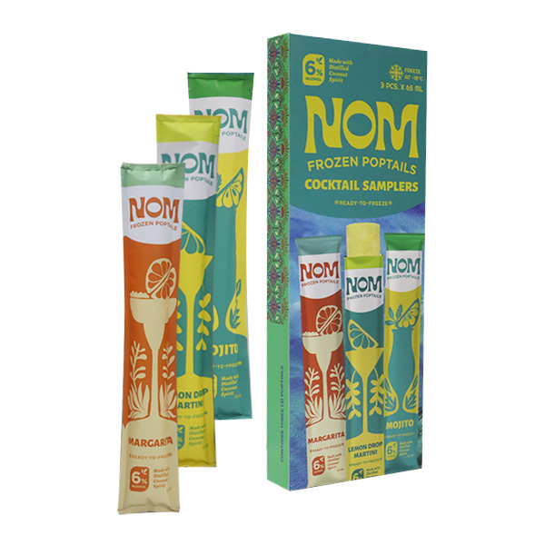 NOM Frozen Poptails Cocktails Sampler 3 x 65ml