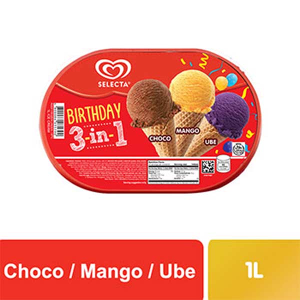 Selecta Ice Cream 3in1 Choco