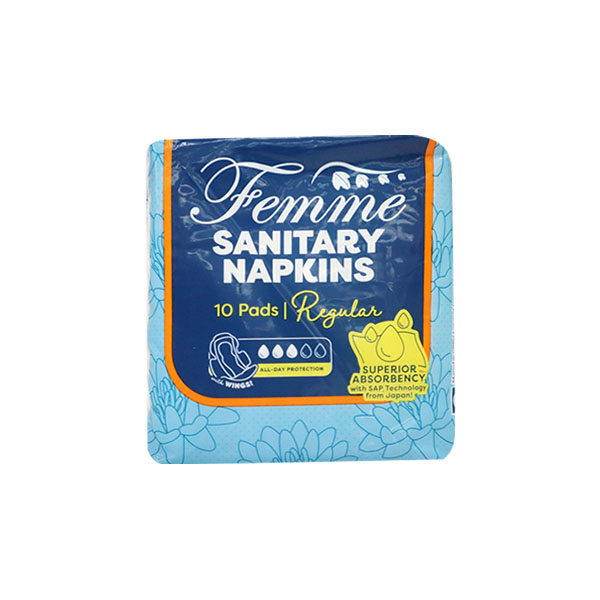Femme Sanitary Napkin Regular 10s/24
