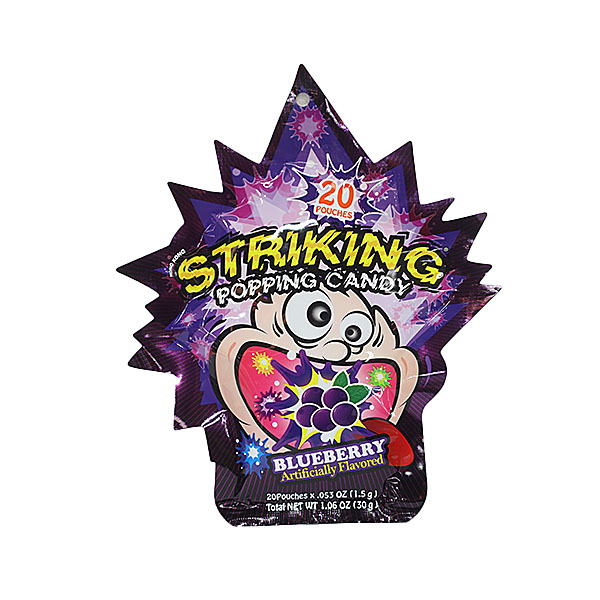 Striking Popping Candy Blueberry Flavor 30g