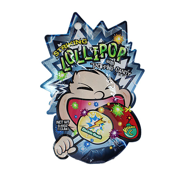 Striking Lollipop with Popping Candy Electric Shock Flavor 13.8g