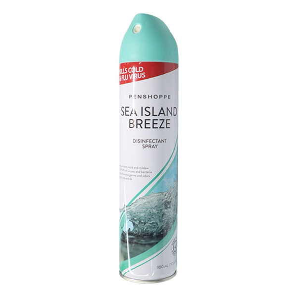 Penshoppe Disinfectant Spray Sea Island Breeze Limited Edition 300ml x 12
