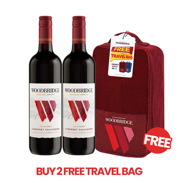 Buy 2 Woodbridge Merlot Get Travel Kit Bag 750ml