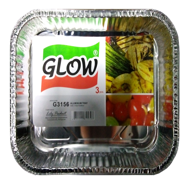 Alumnum Tray Rectangular G3156