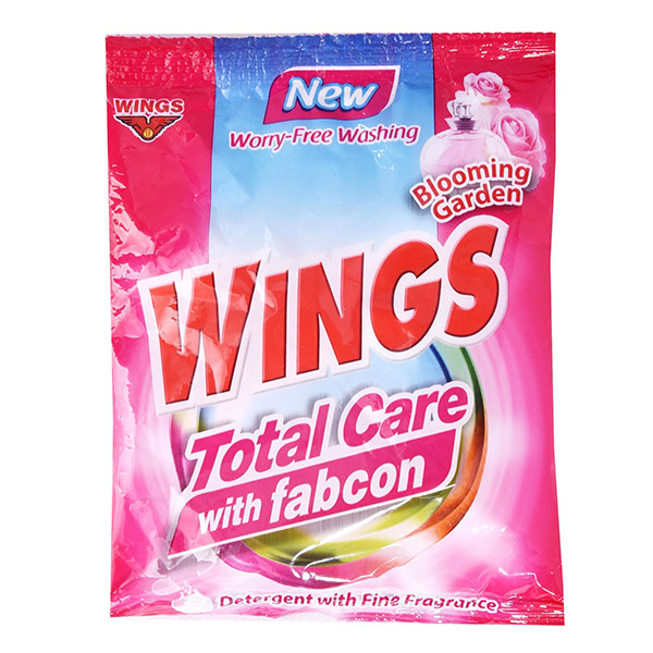 Wings Total Care Detergent with Fabcon Blooming Garden 52g